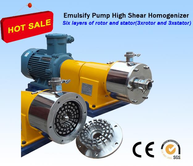 Single Stage Inline High Shear Homogenizer Pump